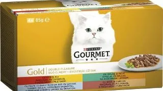 Gourmet Gold Cons Sos Duo Vita/Pui/Iepure/Ficat 4 X 85 g