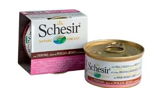 Schesir Pisica Ton/Pui/Orez 85 g