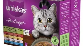 Whiskas Plic Pur Delight Vita/Pui/Somon/Ton 12x85 G