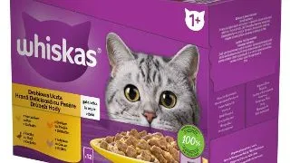 Whiskas Plic Adult Cu Carne Pui/Rata/Pasare/Curcan 12x85 G