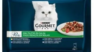 Gourmet Perle Plic Carne In Sos Miel/Pui/Vitel/Iepure 4 X 85 g