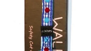 Walkit Zgarda Pisica Woven 1.0 X 20-30 cm Albastru