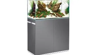 Acvariu sticla ultra clara cu stand ScaperLine 90 grey Set