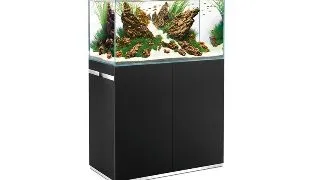 Acvariu sticla ultra clara cu stand ScaperLine 90 black Set