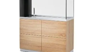 Acvariu cu stand HighLine room divider optiwhite 300 stejar