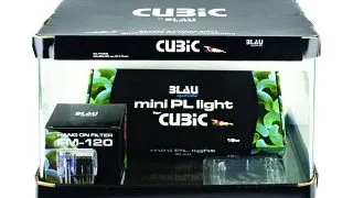 Kit acvariu Blau Cubic Panoramic 17 Shallow