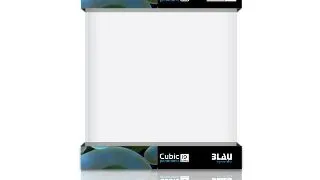 Acvariu 19 litri Blau Cubic Panoramic 19 25x25x30 cm