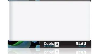 Acvariu complet 30 litri Blau kit Cubic Panoramic 30