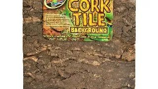 Background natural Zoo Med Natural Cork Tile 45x45 cm