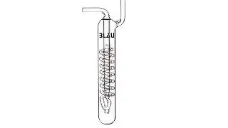 Numarator de bule din sticla Blau Spiral Glass Bubble Counter