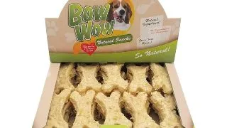 Recompense pentru caini Bow Wow, Os natural, ficat de pasare si Yucca, 30 bucati