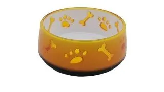 Castron pentru caini Croci Dogwol, 300 ml, antiderapant, orange