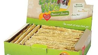 Recompense pentru caini Bow Wow Natural Stick, Ficat de pui, vita, Yucca, 22 cm, 50 bucati