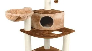 Ansamblu de joaca cu etaj pentru pisici Enjoy 54x54x107 cm