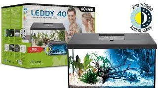 Acvariu din sticla Aquael Set Leddy 40 Black Day&Night 41x25x25cm
