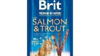 Brit Premium Sticks-uri Pisica Somon, 3 bucati