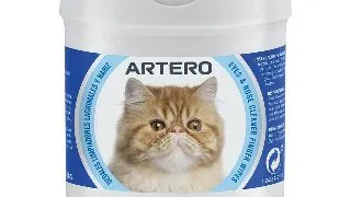 Servetele degetar ARTERO pentru curatarea ochilor si nasului la pisici