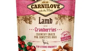 Recompense CARNILOVE Crunchy Snack cu Miel si Merisoare