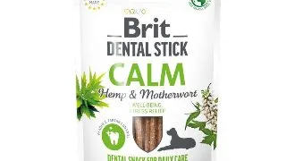 Brit Care Dental Stick Calm cu Canepa si Talpa Gastei