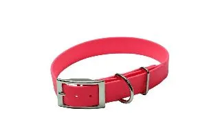 Zgarda Clasica BioThane L Pupster - Neon Pink