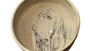 Bol ceramic Hand-Made - Basset Hound