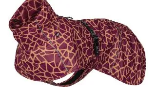 Rukka haina ploaie caini impermeabila reflectorizanta - Carmine - 30 cm