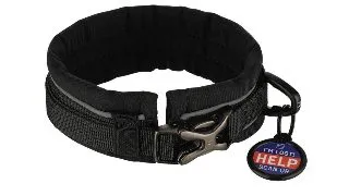 Zgarda pentru caini Herm Sprenger Softshell reglabila - XXS/XS - Negru