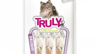 Recompense cremoase pentru pisici, Truly, creveti si cod, 14g x 5 bucati