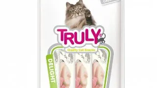 Recompense cremoase pentru pisici, Truly, ton si peste bonito, 14g x 5 bucati