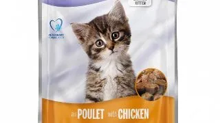 Hrana umeda pentru pisici Plaisir Kitten, Pui, 100g