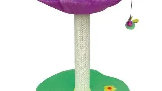 Ansamblu de joaca pentru pisici Croci Daisy, 45 x 45 x 59 cm, mov