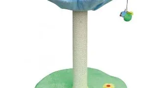 Ansamblu de joaca pentru pisici Croci Daisy, 45 x 45 x 59 cm, albastru