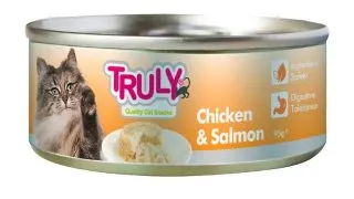 Hrana umeda pentru pisici Truly, Pui si somon, 95g