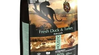 Hrana uscata pentru pisici Ambrosia Steril, Rata si curcan, hipoalergenic, fara cereale, 5kg