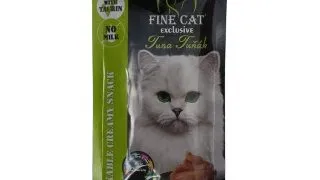 Recompense cremoase pentru pisici Fine Cat Exclusive, Ton, 4 x 15g