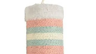 Sisal pentru pisici Bobby Roll, 18 x 11 cm, Roz