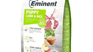 Hrana uscata pentru caini Eminent Puppy, Junior, miel si orez, 3kg