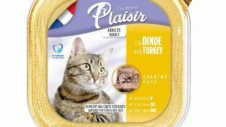 Hrana umeda pentru pisici Plaisir, Curcan, 100g