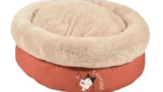 Culcus rotund pentru pisici Croci Party, Orange, 45 x 20 cm