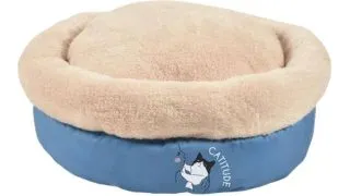 Culcus rotund pentru pisici Croci Party, Albastru, 45 x 20 cm