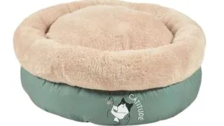 Culcus rotund pentru pisici Croci Party, Verde, 45 x 20 cm
