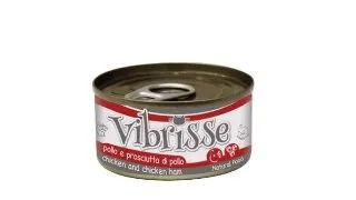 Hrana umeda pentru pisici Croci Vibrisse, Pui si sunca de pui, 24 x 70g