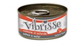 Hrana umeda pentru pisici Croci Vibrisse Natural, Somon, 24 x 70g