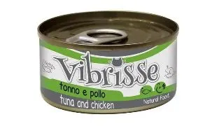 Hrana umeda pentru pisici Croci Vibrisse Natural, Ton si pui, 24 x 70g