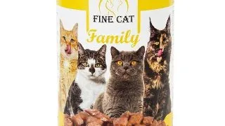 Hrana umeda pentru pisici Fine Cat Family, cu Pasare, 415g