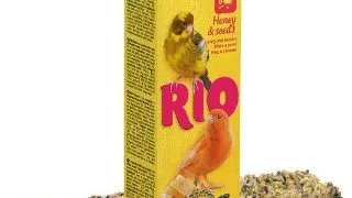 Batoane cu seminte si miere pentru canari Rio, 2 x 40g