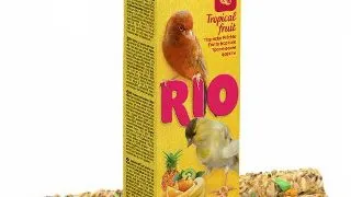 Baton cu fructe tropicale pentru canari Rio, 2 x 40g