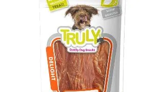 Recompense pentru caini Truly, file de pui 100%, 360g