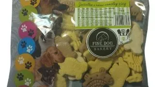 Recompense pentru caini Fine Dog, mix animale cu vanilie, 150g