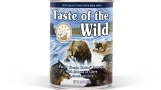 Hrana umeda pentru caini Taste Of The Wild Pacific Stream, Somon, 390g